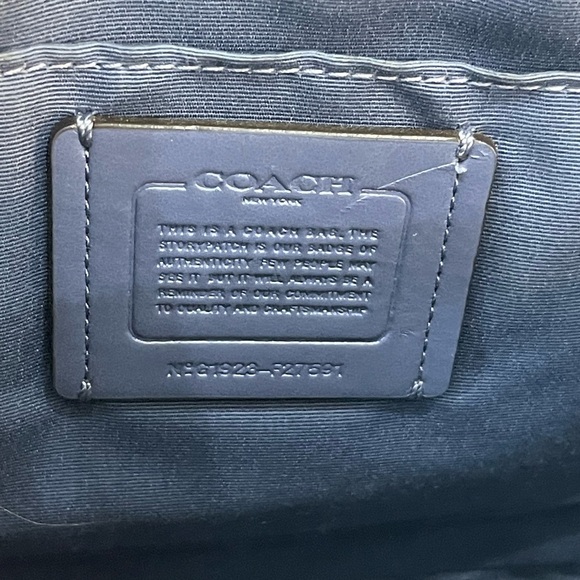 Coach  Mini Sierra Satchel cotton flower, blue in excellent used condition - Picture 10 of 13